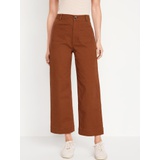 High-Waisted Cropped Wide-Leg Pants Hot Deal
