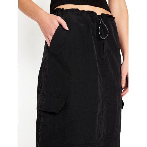 올드네이비 High-Waisted Utility Midi Skirt