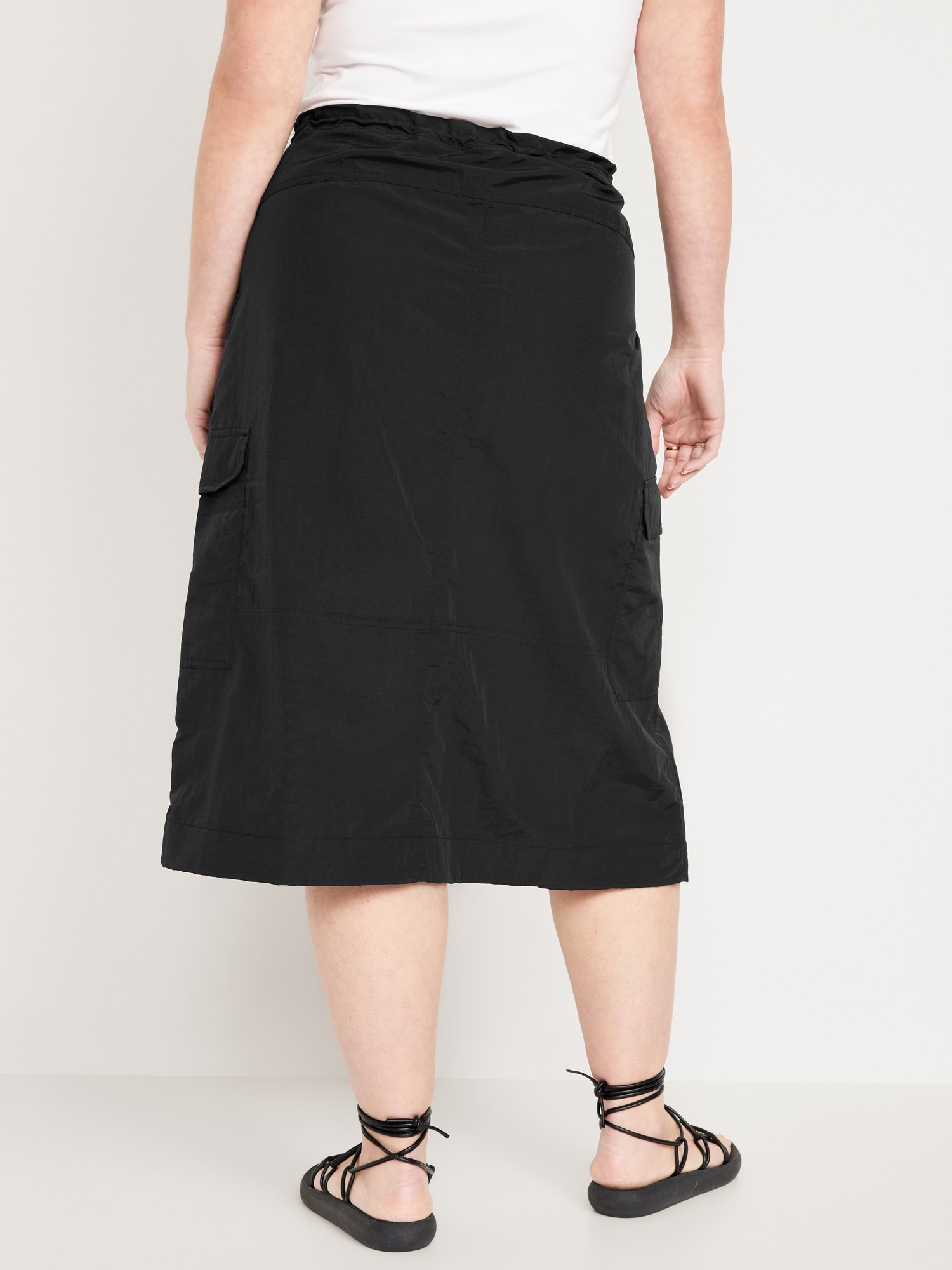 올드네이비 High-Waisted Utility Midi Skirt