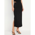 Ruched Maxi Skirt Hot Deal
