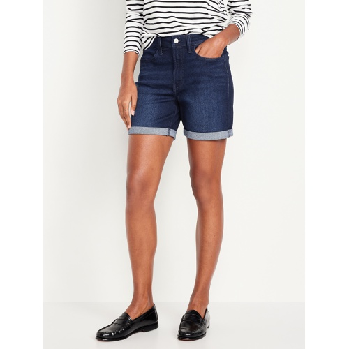 올드네이비 High-Waisted Wow Jean Shorts -- 5-inch inseam Hot Deal