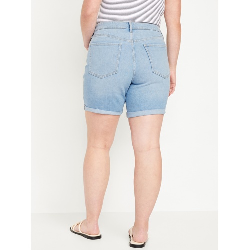 올드네이비 High-Waisted Wow Jean Shorts -- 7-inch inseam Hot Deal