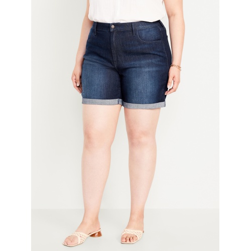 올드네이비 High-Waisted Wow Jean Shorts -- 7-inch inseam Hot Deal