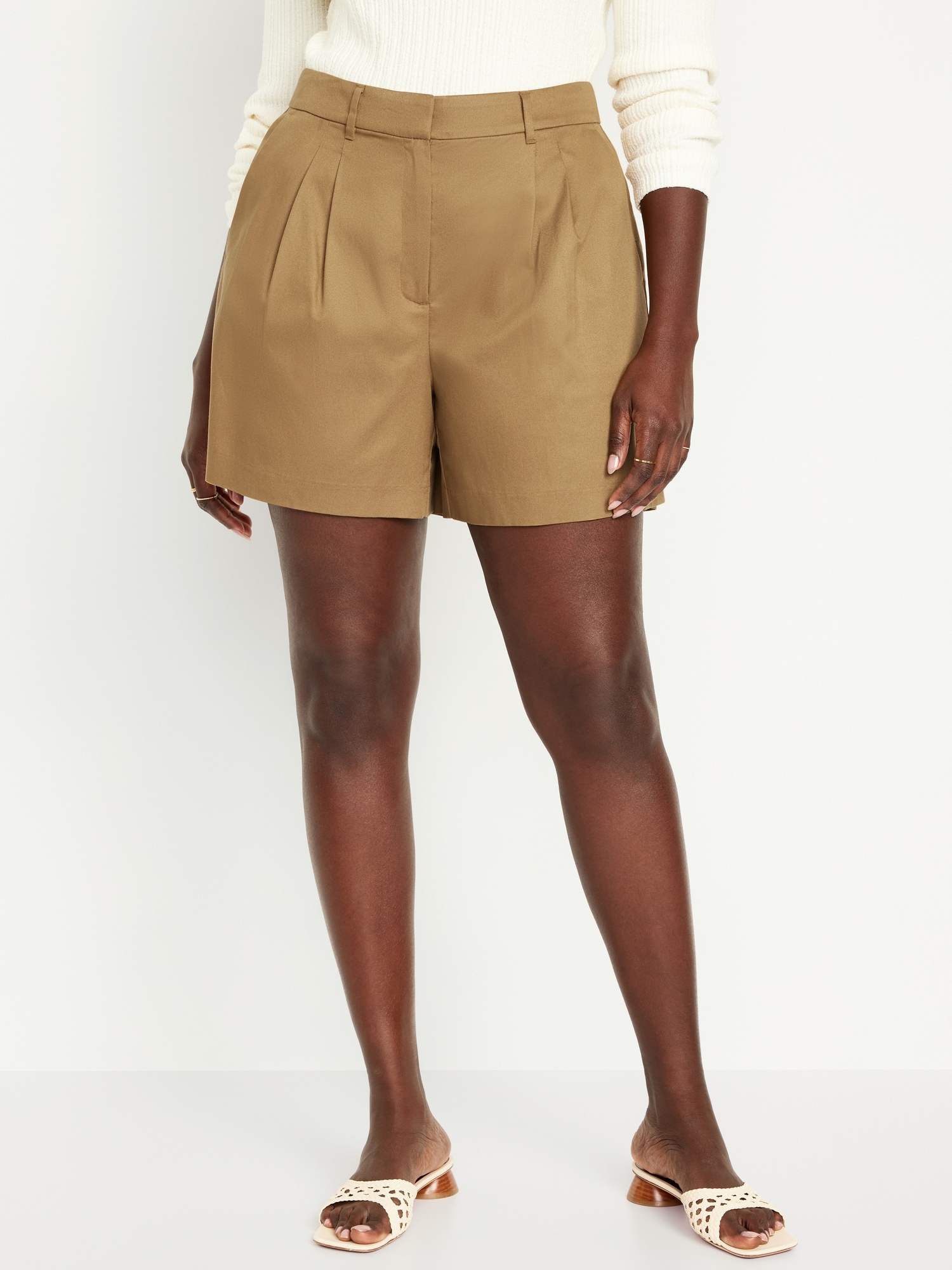 올드네이비 Extra High-Waisted Taylor Trouser Shorts -- 5-inch inseam Hot Deal