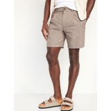 Slim Linen-Blend Chino Shorts -- 7-inch inseam