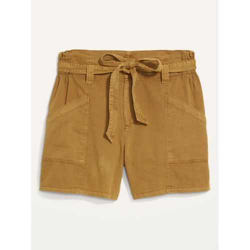 올드네이비 High-Waisted Twill Workwear Shorts -- 4.5-inch inseam