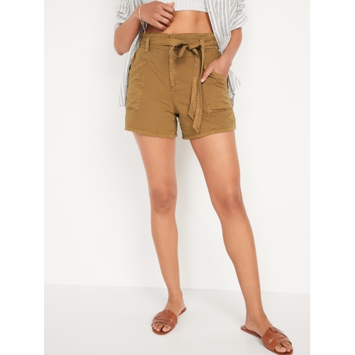 올드네이비 High-Waisted Twill Workwear Shorts -- 4.5-inch inseam