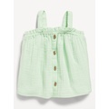 Sleeveless Button-Front Top for Toddler Girls Hot Deal