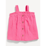 Sleeveless Button-Front Top for Toddler Girls Hot Deal