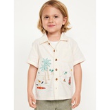 Short-Sleeve Graphic Pocket Shirt for Toddler Boys Hot Deal