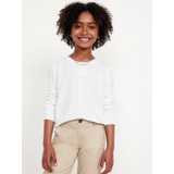 School Uniform Button-Up Cardigan for Girls