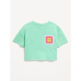 Oversized Embroidered Graphic T-Shirt for Girls