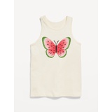 Back Cutout Graphic Tank Top for Girls Hot Deal