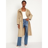 Oversized Double-Breasted Trench Coat