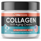 Oliemoore Collagen Cream - Anti Aging Moisturizer - Facial Day & Night Cream- Anti-Aging Face Cream - Collagen Complex with Vitamin C - Anti Wrinkle Cream - Hyaluronic Acid Cream - Made in U
