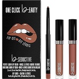 One Click Beauty b.SEDUCTIVE 3-Piece Lip Kit, Longwear Makeup, The Warm Nudes