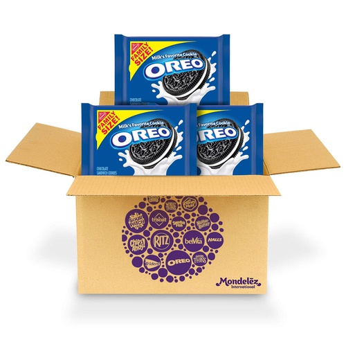  Oreo (ORMT9) Sandwich Cookies, Family Size -Chocolate, 19.1 Ounce (Pack of 3), 57.3 Ounce