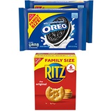 Oreo (ORMT9) OREO Cookies & RITZ Crackers Variety Pack, Family Size, 3 Packs