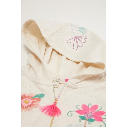  PEEK Flower Embroidered Hooded Zip-Up Jacket (Toddleru002FLittle Kidsu002FBig Kids)