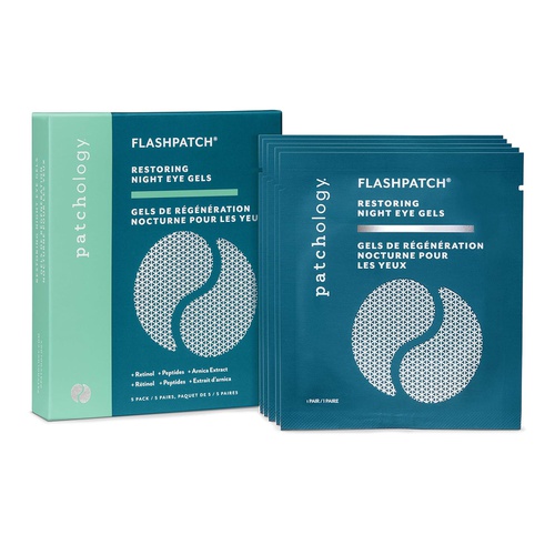  Patchology FlashPatch Restoring Night Eye Gels for Dark Circles, 5 Count