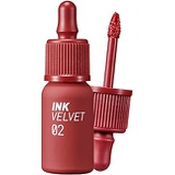 Peripera Ink the Velvet Lip Tint | High Pigment Color, Longwear, Weightless, Not Animal Tested, Gluten-Free, Paraben-Free | Celeb Deep Rose (#02), 0.14 fl oz