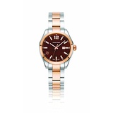 Philip Stein Womens Traveler Swiss-Quartz Watch with Two-Tone-Stainless-Steel Strap, 8 (Model: 91TRG-CCHMOP-SSTRG)