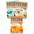 Pipcorn Heirloom Snack Crackers - Variety Pack (3 Pack of 4.25oz Boxes - Cheddar, Sea Salt, & Everything) - Non-GMO Heirloom Corn, Baked not Fried, Gluten Free, Soy Free, Egg Free
