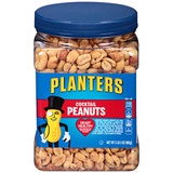 Planters Salted Cocktail Peanuts, 35 ounce Resealable Jar - Heart Healthy Salted Peanuts - A Good Source of Essential Nutrients - Made with Simple Ingredients - Kosher