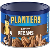 PLANTERS Roasted Pecans, 7.25 Oz. Resealable Canister - Salted Pecans - Snacks for Adults - Kids Snacks - Vegan Snacks, Kosher