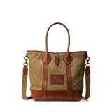 Heritage Leather-Trim Canvas Tote