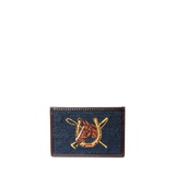 Equestrian Needlepoint Card Case