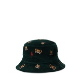 Embroidered Corduroy Bucket Hat