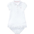 Polo Ralph Lauren Kids Ruffled Polo Dress & Bloomer (Infant)