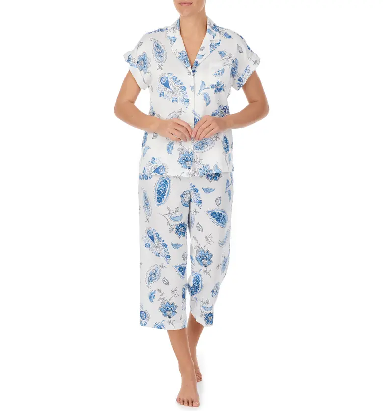 Lauren Ralph Lauren Paisley Dolman Sleeve Capri Pajamas_IVORY PRINT