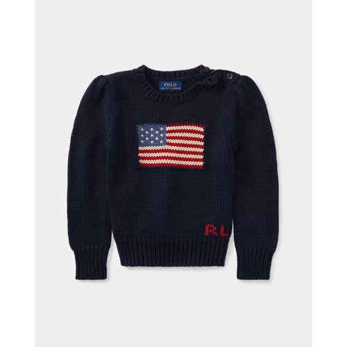 폴로 랄프로렌 Flag Cotton Crewneck Sweater