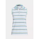 Tailored Fit Striped Sleeveless Polo