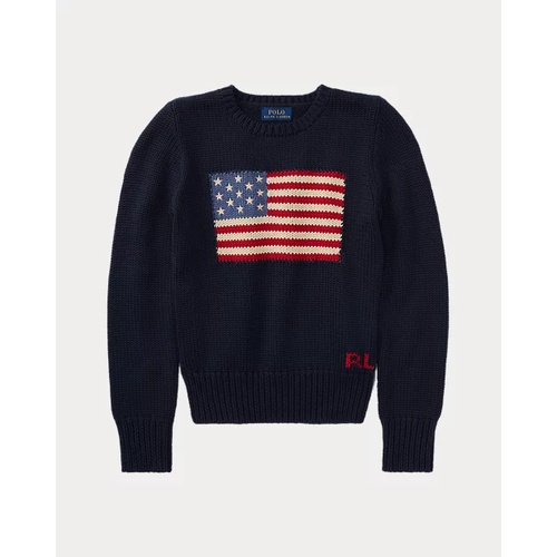 폴로 랄프로렌 Flag Cotton Crewneck Sweater