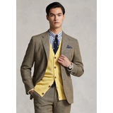 Tick-Weave Linen Suit Jacket