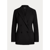 Double-Breasted Crepe Blazer