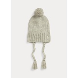 Pom-Pom Knit Wool Trapper Hat