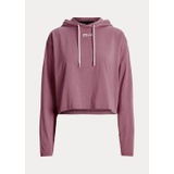 Cropped Cotton Jersey Hoodie