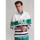 Classic Fit Striped Logo Rugby Shirt