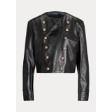 Cropped Lambskin Leather Jacket