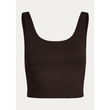 Cropped Sueded Jersey Tank Top