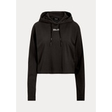 Cropped Cotton Jersey Hoodie