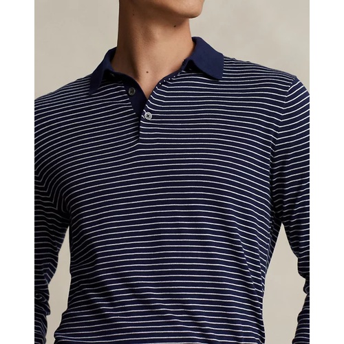 폴로 랄프로렌 Striped Cotton Polo-Collar Sweater