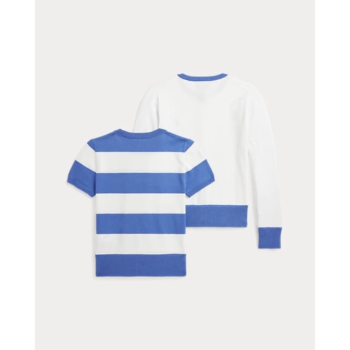 폴로 랄프로렌 Striped Cotton Sweater & Cardigan Set