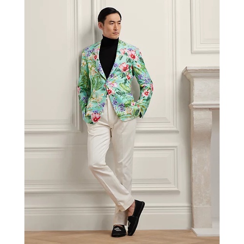 폴로 랄프로렌 Kent Hand-Tailored Botanical Silk Jacket