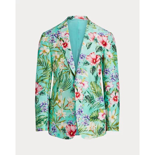 폴로 랄프로렌 Kent Hand-Tailored Botanical Silk Jacket