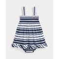 Striped Cotton Jersey Dress & Bloomer